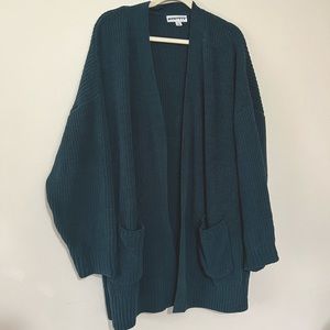 Forest green cardigan 2X
